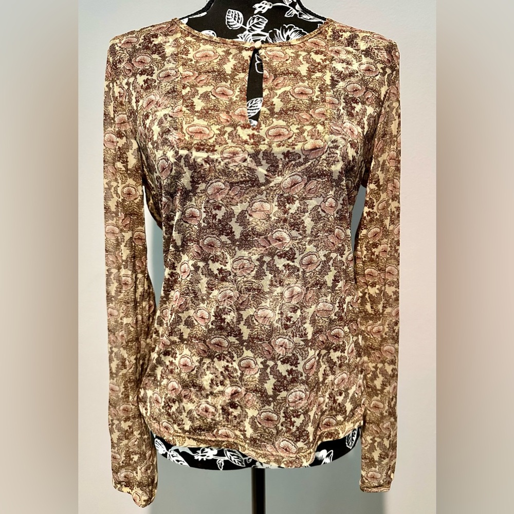 Vintage New York & Company 60’s/70’s boho style floral top